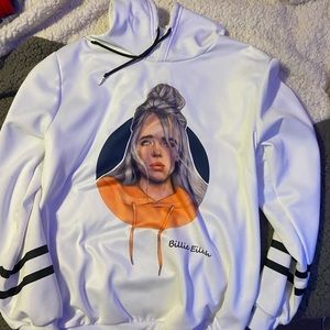 Billie elish white  hoodie size 2xl got off Amazon